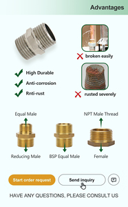 IFAN <span class=keywords><strong>1</strong></span>/<span class=keywords><strong>2</strong></span>-<span class=keywords><strong>2</strong></span> inch <span class=keywords><strong>NPT</strong></span> BSP Threaded kẽm đồng thau tất cả các loại Doanh ống nước ống đồng phụ kiện - Product Image 3