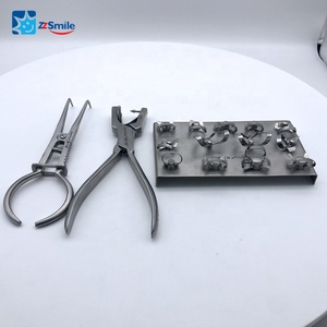 Kit de pinces pour barrage dentaire, pinces pour barrage et poinçon pour barrage - Product Image 4