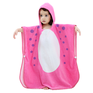 Serviette de plage en coton 100% pour garçons MICHLEY, <span class=keywords><strong>poncho</strong></span> à capuche pour filles, serviettes de bain pour enfants - Product Image 5