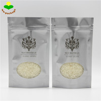 Sachet Doypack PE avec fermeture zip, thermoscellable, fenêtre transparente, imprimé sur mesure, emballage alimentaire pour snacks, bonbons et oursons gélifiés