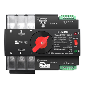 LUZQ7e-125/3 Din Rail EweLink wifi thông minh ATS hẹn giờ 230V dualpower tự động chuyển Selector Switch PC loại không bị gián đoạn - Product Image 2