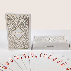 Glossy Varnishing Offset UV Printing SKYLINE Laser White Custom Design Playing Poker <strong>Deck</strong> Manufacturers Playing Cards With Box - Product Image 6