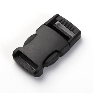 Hebilla con anilla en D de 20 mm, plástico negro, ajustable para bolsos, mochilas, cinturones, accesorios para cascos - Product Image 2