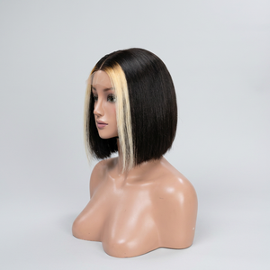 Extensiones de Cabello Humano Virgen Vietnamita al por Mayor, Color Natural, 8 Pulgadas, Cabello Liso, Frontal de Encaje, 200% de Densidad, Directo de Fábrica - Product Image 1