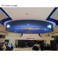 Pantalla LED Flexible para Interiores Canbest, P0.9 P2.5 P4, Forma Personalizable, 900cd, Pantalla Curva LED Flexible para Stand de Ferias Comerciales