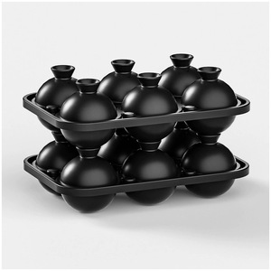 2 "Whiskey <span class=keywords><strong>Ice</strong></span> Cube khuôn 6 khoang lớn Kim Cương Tròn & VUÔNG khay đá cho cocktail Bourbon Brandy uống tốt nhất kết hợp - Product Image 4