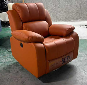 <span class=keywords><strong>Poltrona</strong></span> Reclinabile in Pelle di Lusso Pieghevole, Sedia a <span class=keywords><strong>Dondolo</strong></span> Manuale per Camera da Letto e Appartamento - Product Image 4
