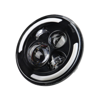Faros delanteros de coche de 45W, lámpara Led H4 de 7 pulgadas, accesorios para coche, Ojos de Ángel H4, faro Led para Lada Niva 4X4 Uaz Hunter