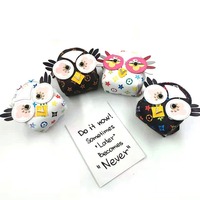 Mini porte-monnaie hibou de dessin animé, jolie pochette à clés portable, petite pochette de rangement, porte-clés