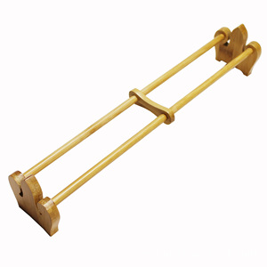 Support à tasses en bambou de forme ovale, égouttoir suspendu pour le rangement des assiettes et des bols de cuisine - Product Image 1
