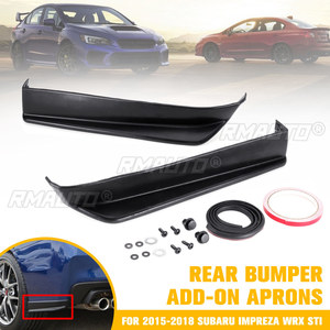 Anti-Scratch 2xCar Rear Bumper <b>Lip</b> Wrap Diffuser <b>Splitter</b> Canard Add-on Side Aprons Spats Cap Spoiler for Subaru Impreza WRX STI - Product Image 2