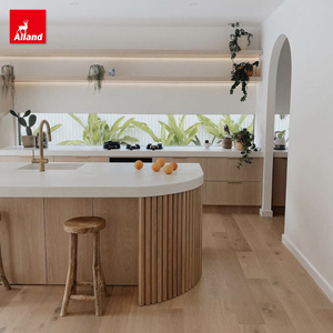 Alland Mobili <span class=keywords><strong>da</strong></span> <span class=keywords><strong>Cucina</strong></span> Rotondi <span class=keywords><strong>in</strong></span> <span class=keywords><strong>Legno</strong></span> Bicolore con Pannelli Piatti e Scanalati, Design Moderno per Isola <span class=keywords><strong>Cucina</strong></span> e Arredamento Casa - Product Image 2