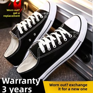Men's <b>Round</b> Toe <b>Canvas</b> Shoes Summer Breathable Non-slip Sneakers 2026 New Slip-on Athletic Casual Shoes - Product Image 2