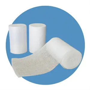 Tek kullanımlık steril 10Cm x 10M 20Cmx1 0M tıbbi gazlı bez bandaj uygun gazlı bez rulo bandaj