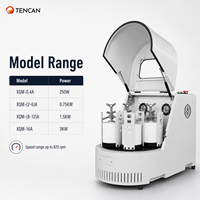 Broyeur à billes planétaire de laboratoire 12L XQM-12A, machine de broyage à haute vitesse pour la préparation d'échantillons de nanopoudre de cellules solaires