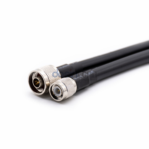 Đen 2.3m 50ohm thẳng TNC để N nam cắm RF Cáp lmr400 đồng trục - Product Image 1