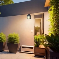Lampes solaires LED minimalistes d'extérieur avec détecteur de mouvement, affichage LED dimmable, en plastique, petites, écologiques, pour la maison
