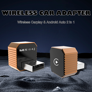Adaptateur USB 2-en-1 CP031-3 Mini Filaire vers Dongle pour Android Auto et CarPlay, idéal pour regarder des films sur <span class=keywords><strong>iPhone</strong></span> - Product Image 2