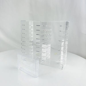 Transparent Acrylique Cassette Bande De Rangement Organisateur <span class=keywords><strong>Rack</strong></span> 20 Fentes Acrylique Cassette Boîte De Rangement Titulaire - Product Image 5