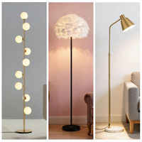 Nouvelle Arrivée - Lampadaire Créatif en Tissu Blanc sur Pied pour Chambre à Coucher - Lampe de Chevet Décorative Classique