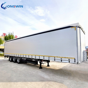 3 essieux 60 tonnes camion <span class=keywords><strong>remorque</strong></span> imperméable et anti-poussière rideau semi-<span class=keywords><strong>remorque</strong></span> 40ft rideau côté semi-<span class=keywords><strong>remorque</strong></span> à vendre - Product Image 5