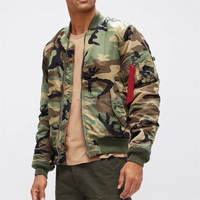 Blouson aviateur camouflage réversible coupe-vent personnalisé pour hommes pour l'hiver