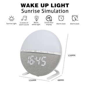 Réveil électronique multifonctionnel en plastique avec lampe de chevet intelligente, affichage LED, fonction snooze et modes de sommeil personnalisables - Product Image 6
