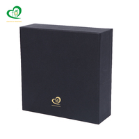 Boîte-cadeau de luxe en carton dur noir Offre Spéciale avec fermeture magnétique Option de logo personnalisé Caractéristique étanche Bonne qualité pour les bijoux