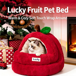 Cat's <b>Nest</b> Four Seasons Universal Peace Fruit Semi-Closed Safe Cat's <b>Nest</b> Winter Warm Dog's <b>Nest</b> Large Size Cat <b>Bed</b> - Product Image 3