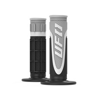 Poignées de guidon antidérapantes UF0 tricolores modifiées pour moto, diamètre 24 mm/22 mm, ajustement universel pour véhicules tout-terrain, fabriquées en Chine