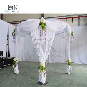 Kits de Tubos Telescópicos Redondos y Telones de Fondo para Decoración de Stands de Ferias Comerciales y Bodas, Venta al Por Mayor - Product Image 2