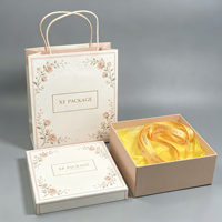 Boîte à bijoux rigide en carton avec impression de logo personnalisé, boîte à pendentif, boîte cadeau artisanale, emballage de bijoux avec ensembles de sacs en papier