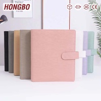 Hongbo Personal Saffiano Epi Leather 27 Couleur 35MM Or Anneau Relié A5 Journal Planner Cover pour Mensuel/Hebdomadaire/Insertion Quotidienne