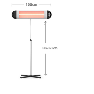 2500W 야외 적외선 알루미늄 독립형 조정 가능한 정원 적외선 히터 - Product Image 3