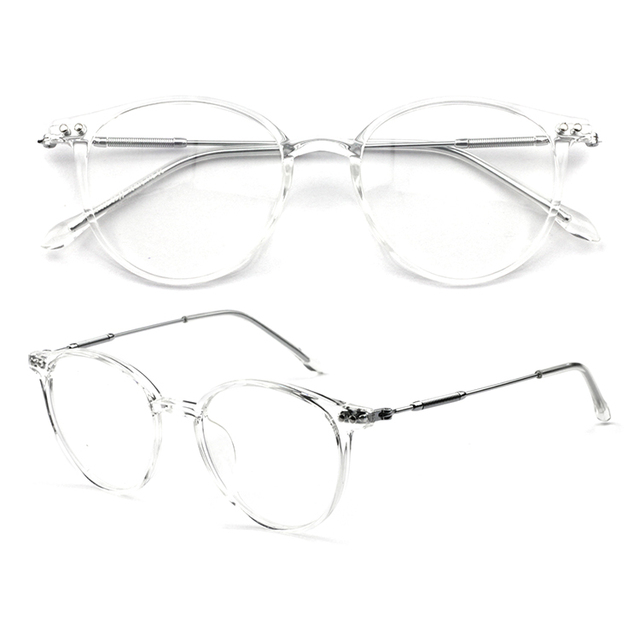 Wholesale Tr Round Optical Transparent Color Glasses Suitable for Men and Women Support Customization