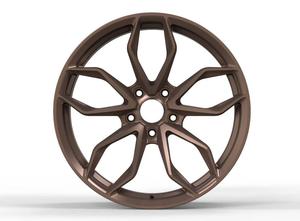 Ruedas <span class=keywords><strong>Corvette</strong></span> de bronce satinado de VS-5RS forjadas personalizadas 18-20 pulgadas 5x112 5x114,3 5x120 40mm Offset para C6 C8 Z06 C7 Stingray Z51 <span class=keywords><strong>ZR1</strong></span> - Product Image 3