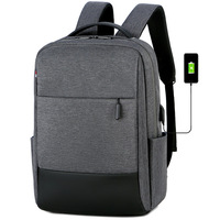 Sac à dos pour ordinateur portable grande capacité, en tissu Oxford imperméable, avec port de chargement USB, idéal pour les voyages d'affaires, les étudiants et les activités de plein air