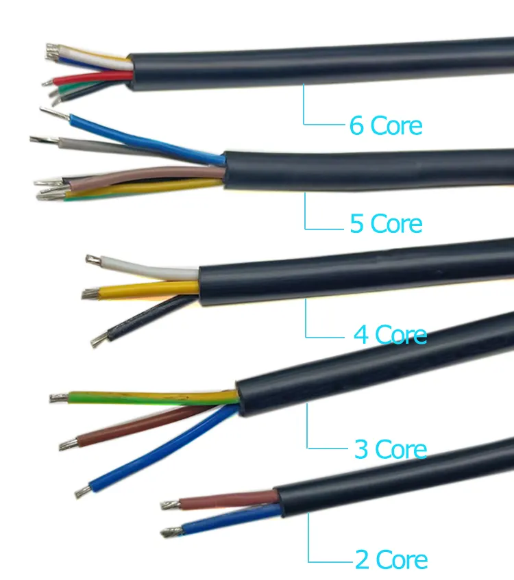 2Pin สายเชื่อมต่อ LED กันน้ํา IP67 ชายหญิงไฟ LED Connector 3 4 5 Pin