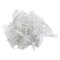 Schneeflocken Lichterketten Lichterketten Dekoration für Weihnachts baum Neujahrs zimmer USB Powered Garland Dekorative Lichterkette