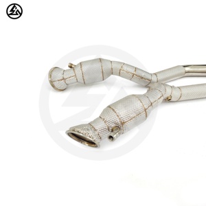 CSZ bajante para <span class=keywords><strong>Ferrari</strong></span> F12/<span class=keywords><strong>FF</strong></span>/812 V12 alto flujo Sport CAT bajantes escape x-pipe - Product Image 5