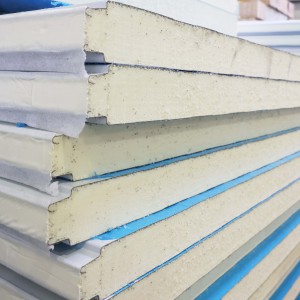 50mm 설치하기 쉬운 콜드 룸 패널 현대 PU 샌드위치 패널 창고 용 콜드 룸 단열 패널 - Product Image 3