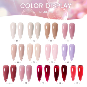 ZYZC Gel UV LED Autolivellante per Estensione Unghie, 100g, <span class=keywords><strong>13</strong></span> Colori, per Salone di Bellezza e Nail Art - Product Image 5