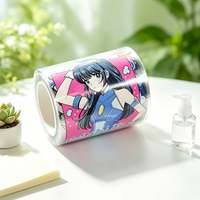Cinta Adhesiva Translúcida de Larga Duración Hercter, Fábrica de Origen, Anime DIY, Adhesivo Duradero, Logotipo Personalizado
