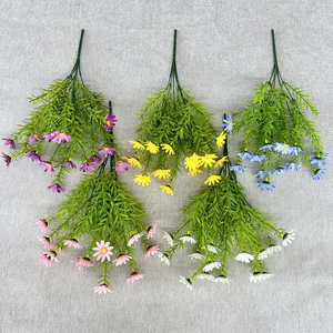 ดอกไม้ประดิษฐ์ Meiyu Craft ช่อดอกเดซี่ ดอกไม้ผ้าไหม ตกแต่งต้นไม้สีเขียว ของตกแต่งบ้าน อุปกรณ์ประกอบฉากงานแต่งงาน สีชมพู สีเหลือง สีฟ้า - Product Image 2
