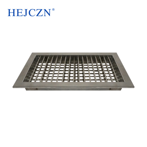 Mới HVAC nóng bán 304 thép không gỉ trần gắn hai lớp di chuyển louvered lưới tản nhiệt không khí - Product Image 2
