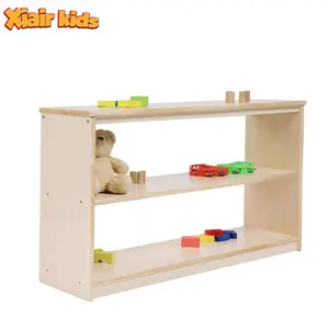 Gabinetes de almacenamiento de muebles de madera para niños Guardería que proporciona un almacenamiento adecuado para las pertenencias de los niños en la guardería