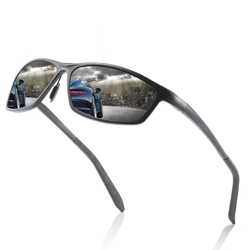 Gafas de sol polarizadas para conducir para hombre, lentes de sol masculinas de aleación de magnesio y aluminio, polarizadas, OEM BSCI, CE