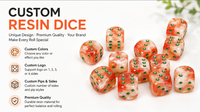 Ensemble de dés de jeu de Ludo et D&D, personnalisables, vierges, à 6 faces, de 8 mm et 16 mm, de précision, avec points, finition mate noire, pour Mahjong