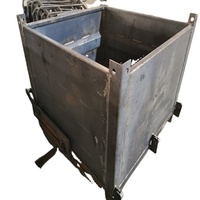 Chariot à déchets en acier sur mesure pour hôtels et hôpitaux, chariot de collecte de déchets galvanisé, camion à ordures, taille et couleur personnalisées