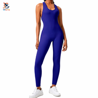 Combinaison de yoga sans coutures pour femme, effet push-up fessier, coupe ajustée, dos nu, respirante, extensible dans quatre directions, séchage rapide